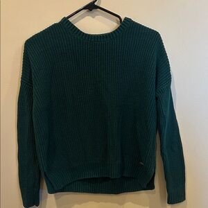Classic Crewneck Knit Sweater - Green
